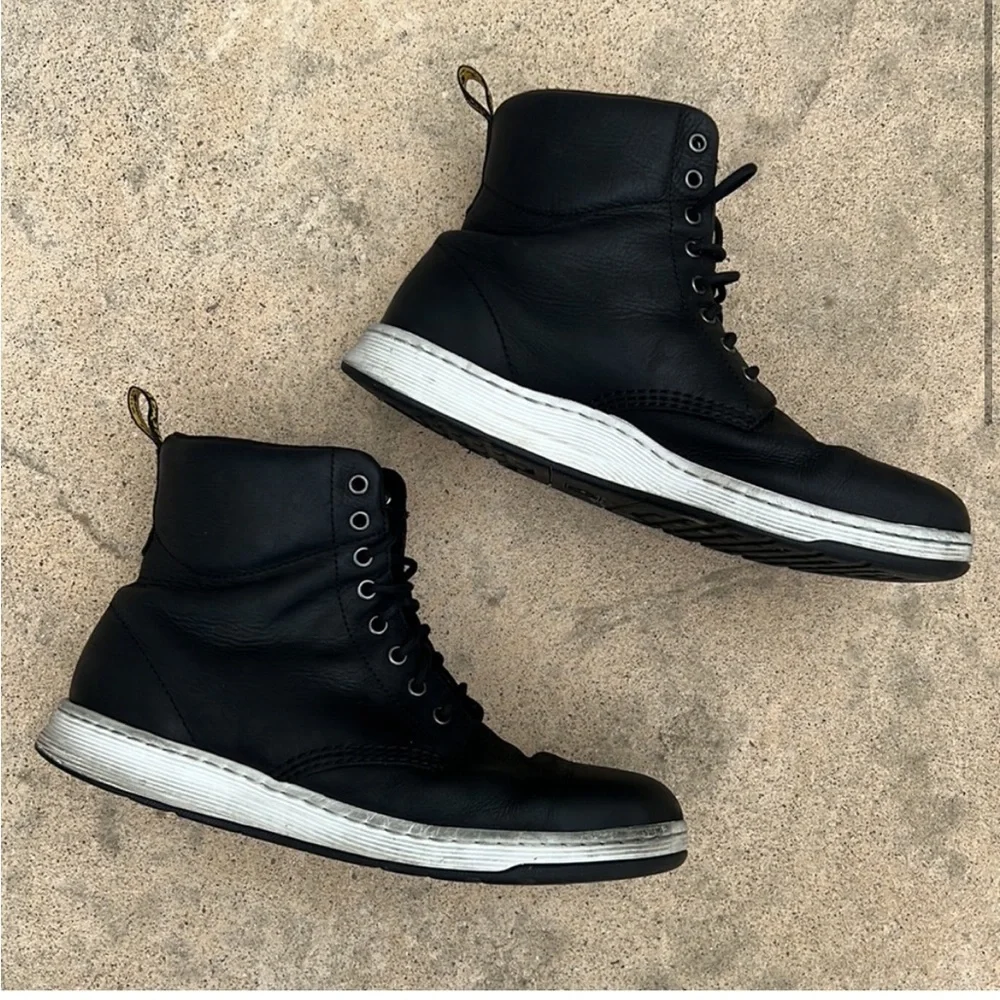Dr. Marten's Rigal Black Leather Lace up Sneaker Boot Men's Size 13 - Picture 2 of 9